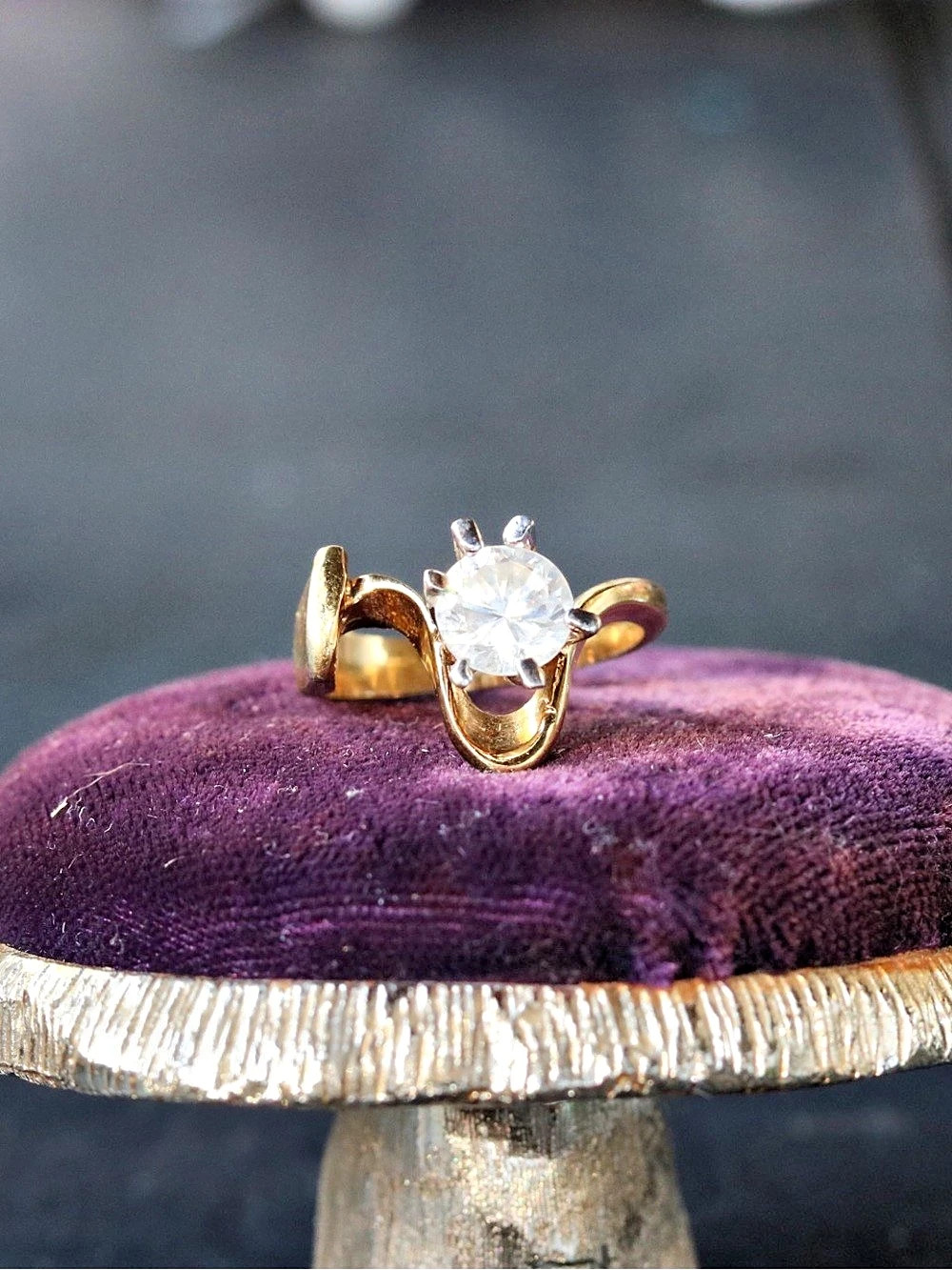 14k GE Gold Solitaire Ring